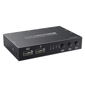 8 Ports USB Keyboard Mouse Synchronization Controller KVM Switcher Metal U0B7 - Picture 1 of 12