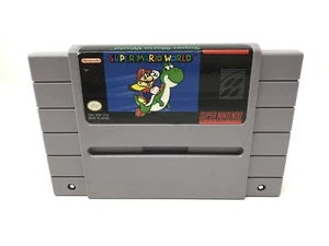 Super Mario World - Super Nintendo SNES - Game Cart only - USA VERSION - Picture 1 of 3