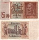 5 Reichsmark 1942 - Original banknote Pick: 186 - Series: S 18842667 -"VF" -#D78