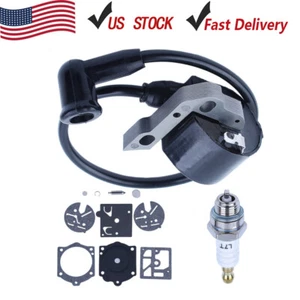 Ignition Coil Carburetor Repair Kit For Stihl 015 015AV 015L Chainsaw Spark Plug - Picture 1 of 6