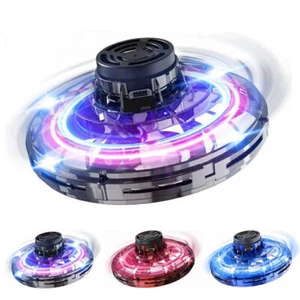 Mini Drone LED UFO Type Flying Helicopter Spinner Fingertip Flight Gyro Toy ण - Picture 1 of 15