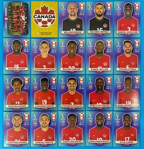Figurine Panini World Cup Qatar 2022 Team Canada Completo CAN1-CAN20 - Imagen 1 de 1