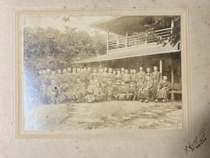 C 1890er japanische Fotografie Mönche Kloster Buddhismus Geta Schuhe Buddhisten - Bild 1 von 6