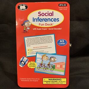 Social Inferences Fun Deck with Super Duper Secret Decoder