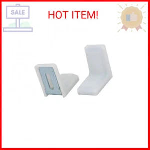 Luckycivia 40 Pack Metal Plastic L Shaped Angle Bracket, L Shape Cover Right Ang - Picture 1 of 2