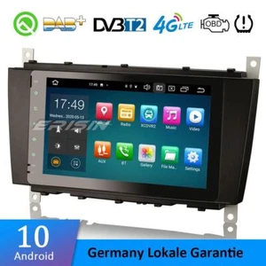 8-Core Android 12.0 Autoradio For Mercedes-Benz Class C/CLK/CLC W203 DAB+CarPlay - Foto 1 di 12
