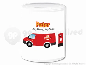 Personalisiertes Geschenk Post Postwagen Spardose Bank Zustellung LKW Fahrer Postbote #2 - Bild 1 von 4