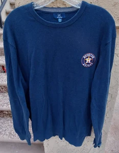 Houston Astros baseball (MLB) crew neck sweater, sz XL, dark blue, by George - Picture 1 of 6