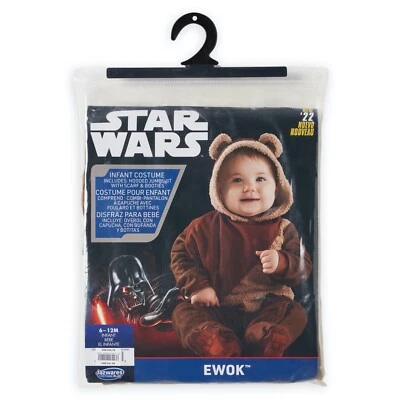 Disney Star Wars Ewok Baby Costume Halloween Dress Up Outfit 6M 12M 18M - Image 1 of 4