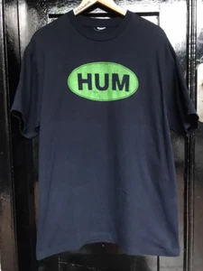 HUM Band Logo Classic T Shirt Navy All Size Gift For Fan OB02 - Picture 1 of 3
