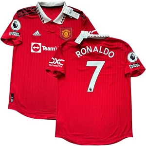 2022/23 Manchester United Authentic Home Jersey #7 Ronaldo Large Premier League - Picture 1 of 19