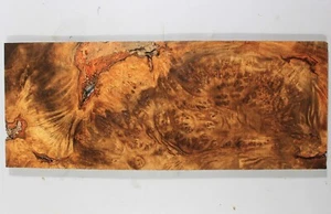 ZS077 Incrustación Madera Barky Dorado Alcanfor Burl Caja Hacer Chapa de Marquetería - Imagen 1 de 4