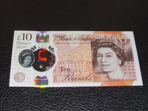 AK47  Bank Note £10  serial number uncurculated.