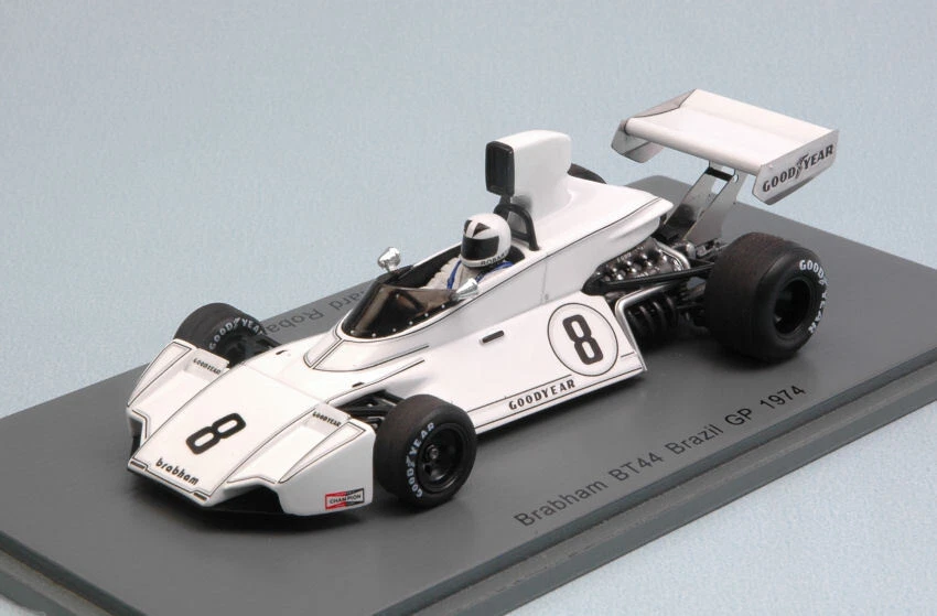 Modellino auto formula 1 f1 Spark Model  BRABHAM BT44 R.ROBARTS  N.8 15th BRA... - Immagine 1 di 1