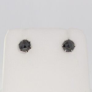 Wert 500 € Solitär schwarzer Diamant Ohrringe (1,00 carat) in 900 Platin