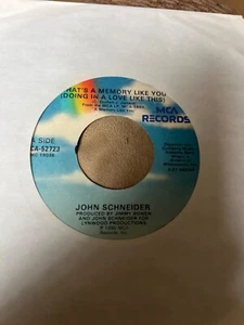 John Schneider - What's A Memory Like You Doing In A Love Like This? 45 RPM - Picture 1 of 2
