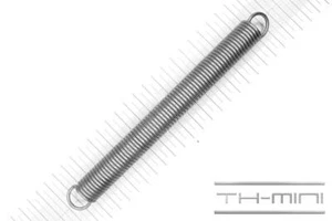 Zug-Feder 2,5mm Haken Öse 20x203,5mm 21,2kg Spiral Edel-stahl rostfrei Metall - Bild 1 von 1