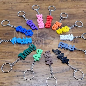 Personalised Keychain / Keyring - 3D printed | Name Tag | Party Bag | School Bag - Picture 1 of 6