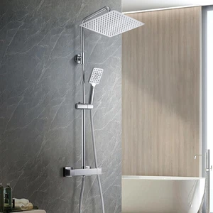 Colonna Doccia Con Rubinetto Doccia, Sistema Doccia in Acciaio Inox Con Miscelat - Foto 1 di 13