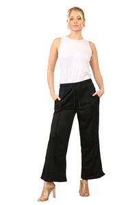Damen Kordelzughose Loose Fit Hose Gummibund Stretchig Jogger - Bild 1 von 12
