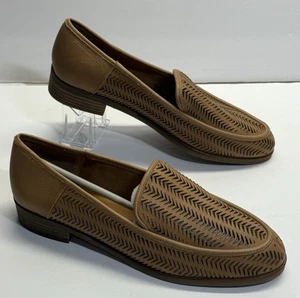 Mocasines recortados de cuero tostado Lucky Brand para mujer talla 9M - Imagen 1 de 8