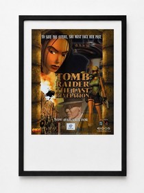 Tomb Raider Last Revelation Original Game Advert Framed A3 Dreamcast PS1