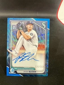 RYAN SLOAN 2024 BOWMAN CROMO BORRADOR PRIMERA OLA AZUL AUTOMÁTICO/150 - Imagen 1 de 6