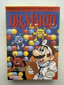 Dr. Mario (Nintendo NES, 1990) CIB - COMPLETO con scatola e inserti! WOW TAGLIENTE!!