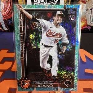 Tomoyuki Sugano Rookie 2025 Topps Series 2 Teal Holofoil #417 - Picture 1 of 10