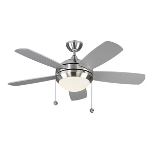 Discus Classic II 44" Indoor Ceiling Fan in Brushed Steel - Picture 1 of 4