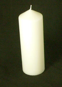 1 13x7cm Tall Pillar Ivory Wax Candle wedding party table decoration BUY QTY RQD - Bild 1 von 12