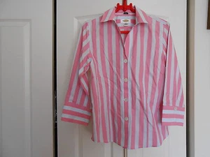 TALBOTS 100% COTTON WRINKLE RESISTANT STRIPED SHIRT 6 - Picture 1 of 1