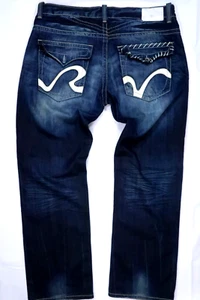 RIVET DE CRU VINTAGE MENS 40 X 34 HEAVY RUGGED STRAIGHT LEG FLAP POCKET JEANS - Picture 1 of 14