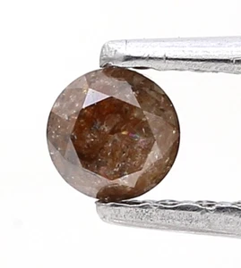 Natural Diamond Round Diamond 0.26tcw Gray Red Mix Color Brilliant cut Diamond - Picture 1 of 10