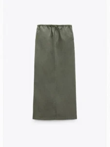 BNWT Zara Cargo Skirt Green - Picture 1 of 5