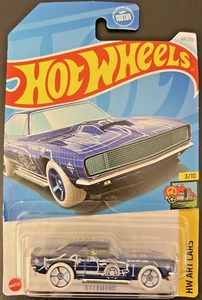 Mattel Hot Wheels *D Case* 2024 HW Art Cars 3/10 ~ 84/250 '67 Camaro ~ Blue - Picture 1 of 5