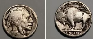 1918 p Buffalo Nickel #37wpl - Picture 1 of 3