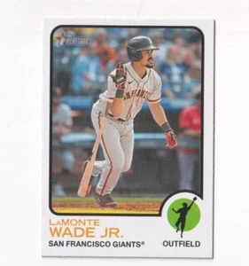 (12) LaMonte Wade Jr. 2022 TOPPS HERITAGE HIGH NUMBER CARD LOT #576 GIANTS - Picture 1 of 1