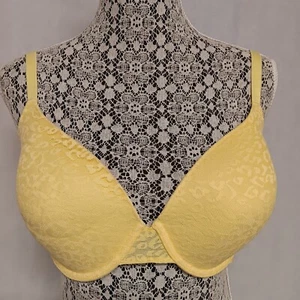 PINK Victoria's Secret 36DD Wear Everywhere T-Shirt Bra Yellow Lightly Lined - Picture 1 of 10