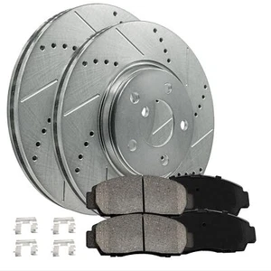 Front Brake Kit Rotors + Ceramic Pads For Mercury Mountaineer 03-04 - Picture 1 of 9