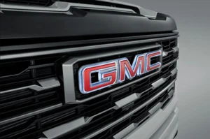 2022-2026 GMC Sierra Front Illuminated Red Emblem GM OEM NEW 85018665 - Foto 1 di 4