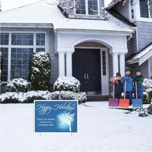 Christmas Clearance! Lot of 70 Christmas Themed Yard Signs With Stakes - Picture 1 of 3