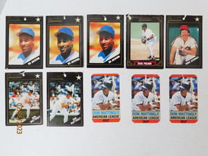 Franklin baseball glove tag lot Don Mattingly Bo Jackson Mike Schmidt C Fielder