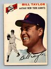1954 Topps #74 Bill Taylor VG-VGEX New York Giants Baseball Card