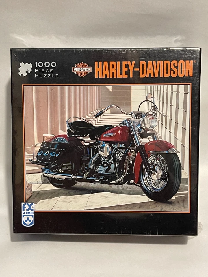 FX Schmid Harley Davidson 1000 PC Jigsaw Puzzle San Fran Pan Scott Jacobs -