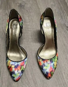 Anne Klein Floral Watercolor Heels Size 6M - Picture 1 of 13