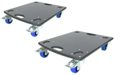 2x ADAM HALL Transportroller 560kg Rollbrett 80mm Lenkrollen gebremst Bockrollen - Bild 1 von 4