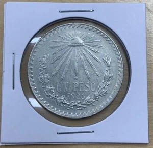 1926 Mo Mexico, SILVER UN PESO CH-BU - Picture 1 of 2