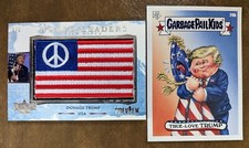 Decision 2020 DONALD TRUMP WL42 5/5 PREVIEW World Leaders (Hugging) Flag ~ GPK