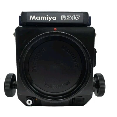 Cuerpo de cámara profesional Mamiya RZ67 con buscador de nivel de cintura || Usado || Funciona Foto 1 de 4
